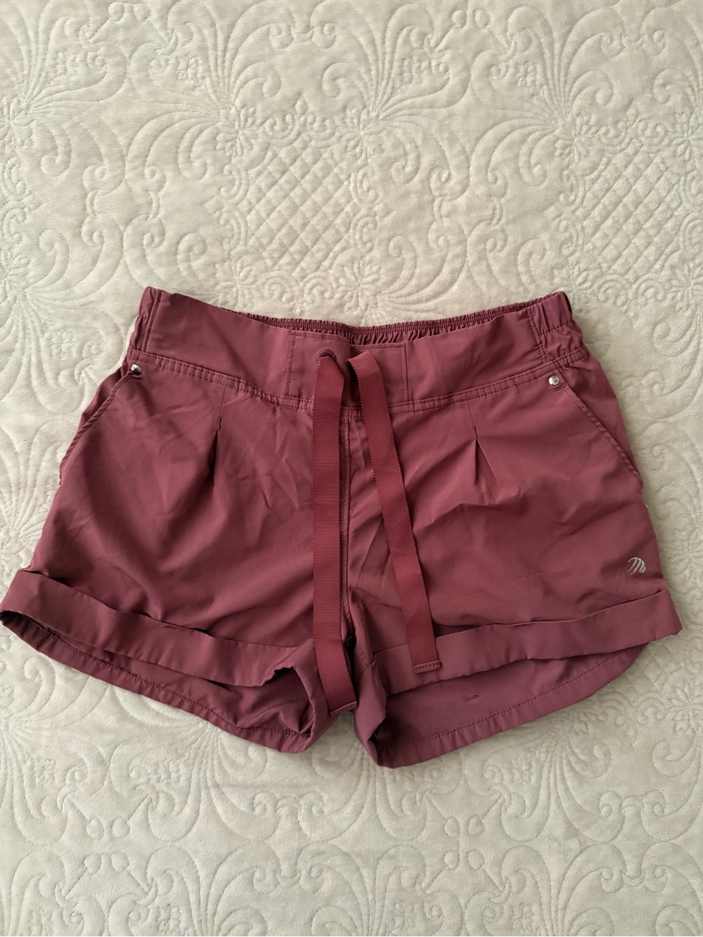 MPG Mauve Drawstring Athletic Shorts